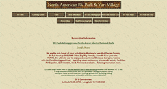 Desktop Screenshot of northamericanrvpark.com